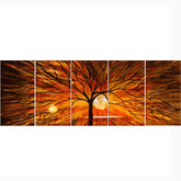 Painting by Numbers Modern Art Tree 5-Panel